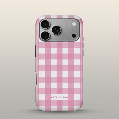 Strawberry Check Eclipse Case on iPhone 18 Pro Silver