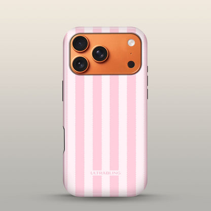 Sugar Stripe Eclipse Case on iPhone 17 Pro Cosmic Orange
