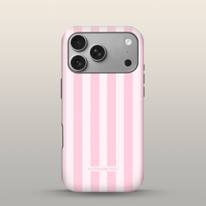 Sugar Stripe Eclipse Case on iPhone 17 Pro Silver
