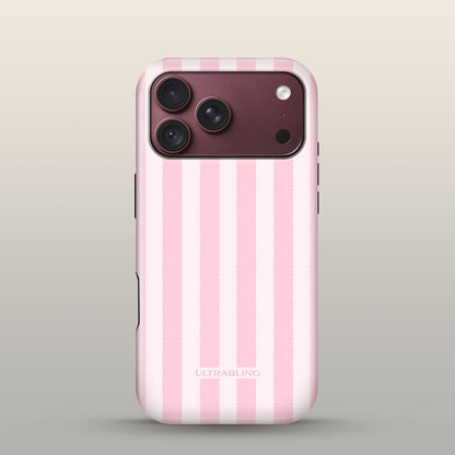 Sugar Stripe Eclipse Case on iPhone 18 Pro Burgundy