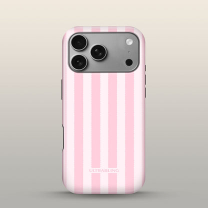 Sugar Stripe Eclipse Case on iPhone 18 Pro Silver