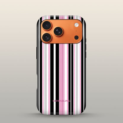 Taffy Stripe Eclipse Case on iPhone 17 Pro Cosmic Orange