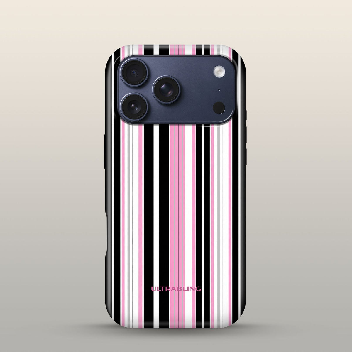 Taffy Stripe Eclipse Case on iPhone 17 Pro Deep Blue