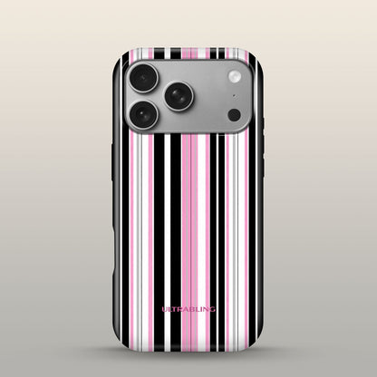 Taffy Stripe Eclipse Case on iPhone 17 Pro Silver