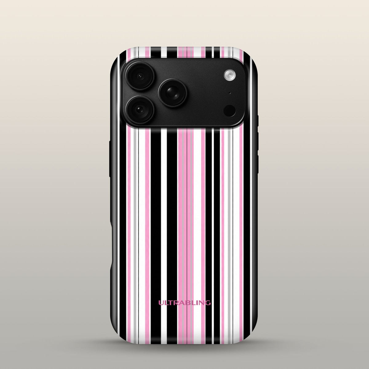 Taffy Stripe Eclipse Case on iPhone 18 Pro Black