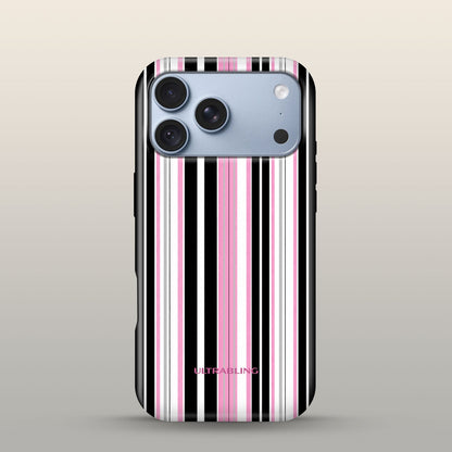Taffy Stripe Eclipse Case on iPhone 18 Pro Glacier