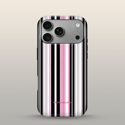 Taffy Stripe Eclipse Case on iPhone 18 Pro Silver