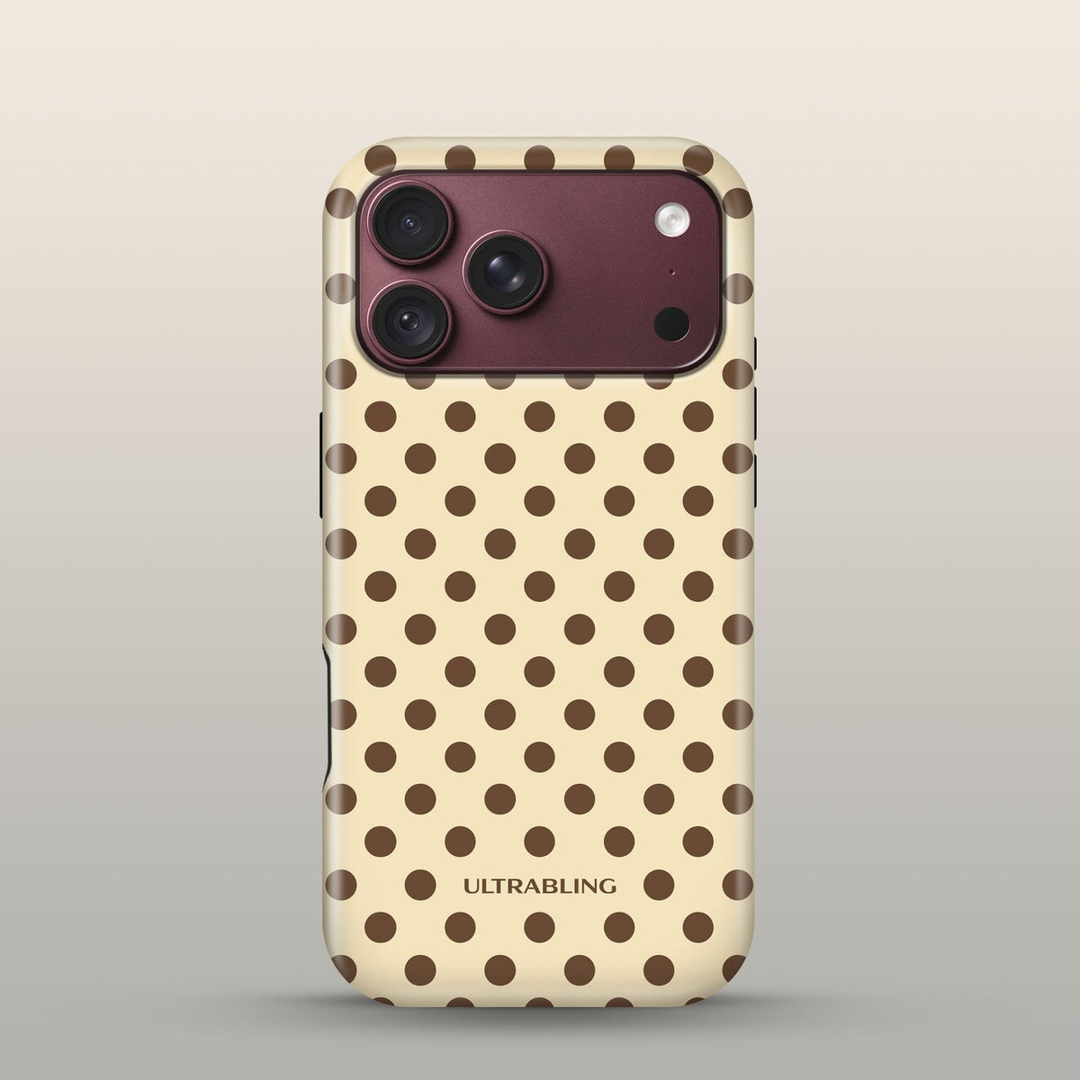 Tiramisu Eclipse Case on iPhone 18 Pro Burgundy