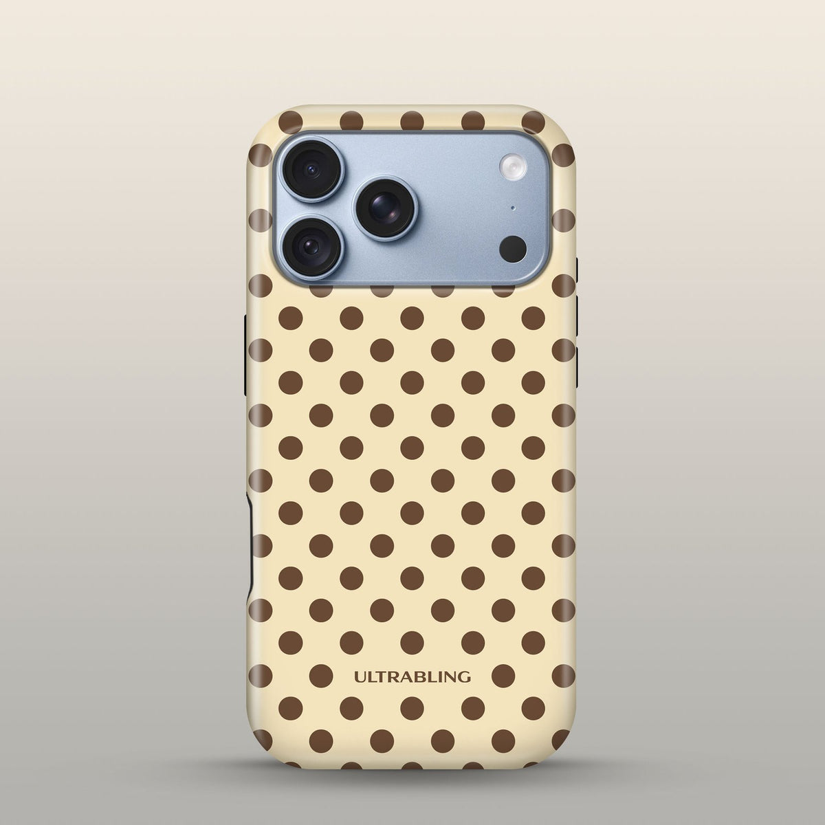 Tiramisu Eclipse Case on iPhone 18 Pro Glacier