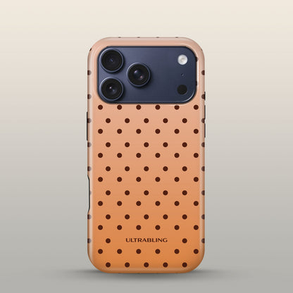 Toffee Dot Eclipse Case on iPhone 17 Pro Deep Blue