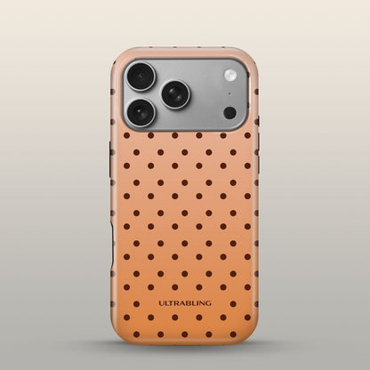 Toffee Dot Eclipse Case on iPhone 17 Pro Silver