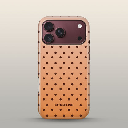 Toffee Dot Eclipse Case on iPhone 18 Pro Burgundy